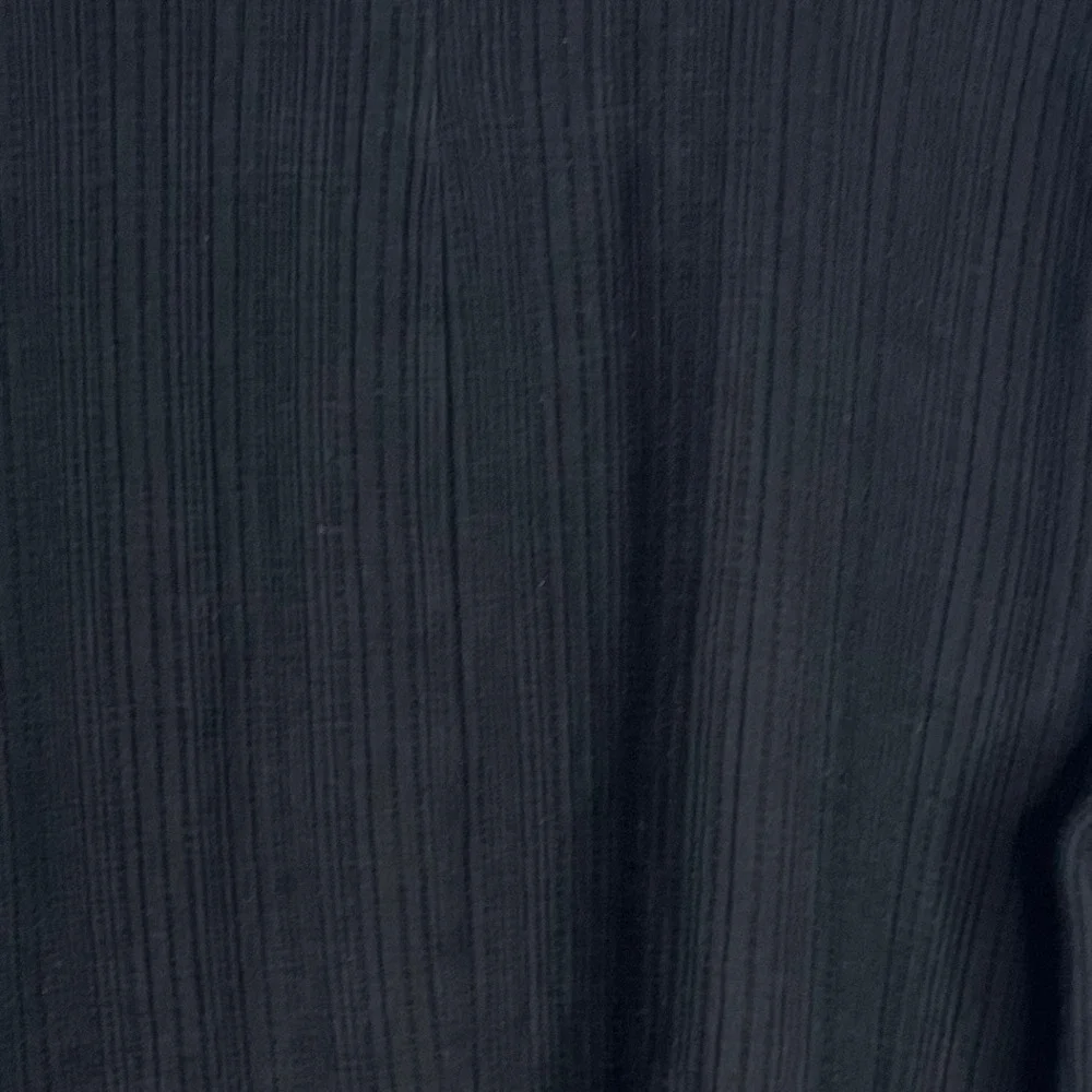 Eileen Fisher‎ Open Cardigan Size L Textured Cotton Tencel Pockets